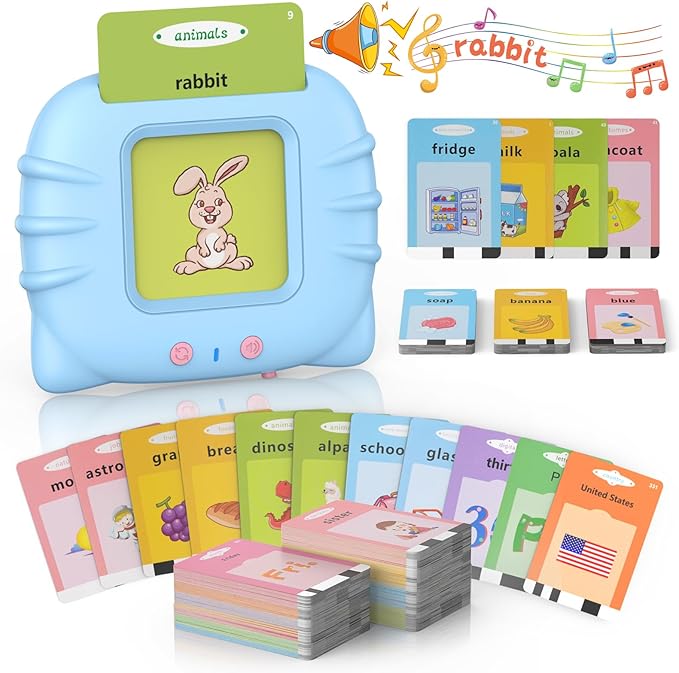 Preschool Learning Toy, Early Educational Intelligent Rechargeable Language Card Reader for Kids | Age 1-5 Yrs