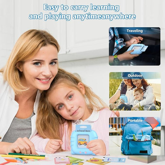 Preschool Learning Toy, Early Educational Intelligent Rechargeable Language Card Reader for Kids | Age 1-5 Yrs