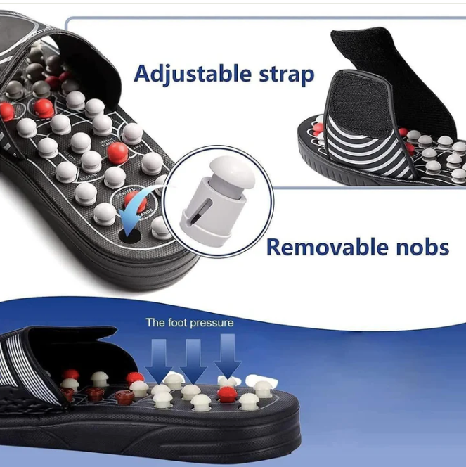 ACUPRESSURE AND MAGNETIC THERAPY SLIPPERS